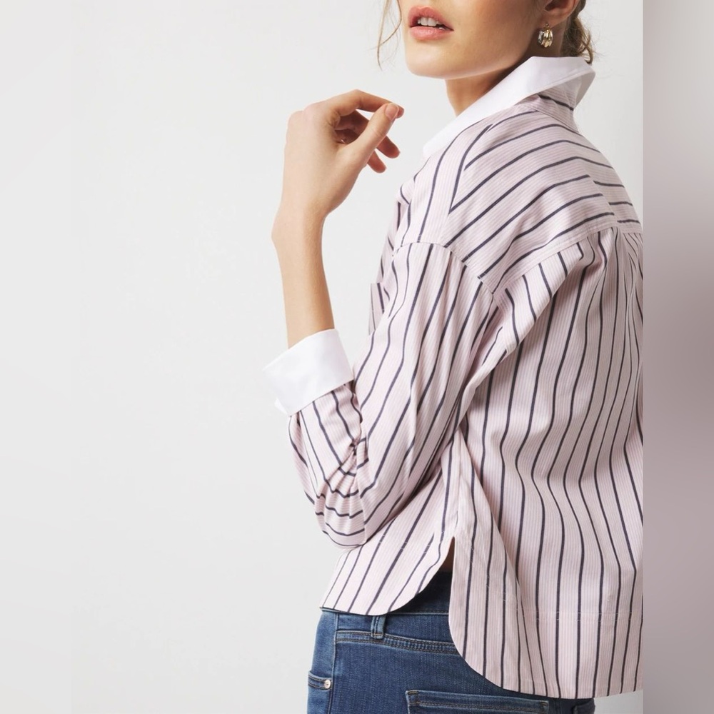 WHBM Pocket Poplin Shirt